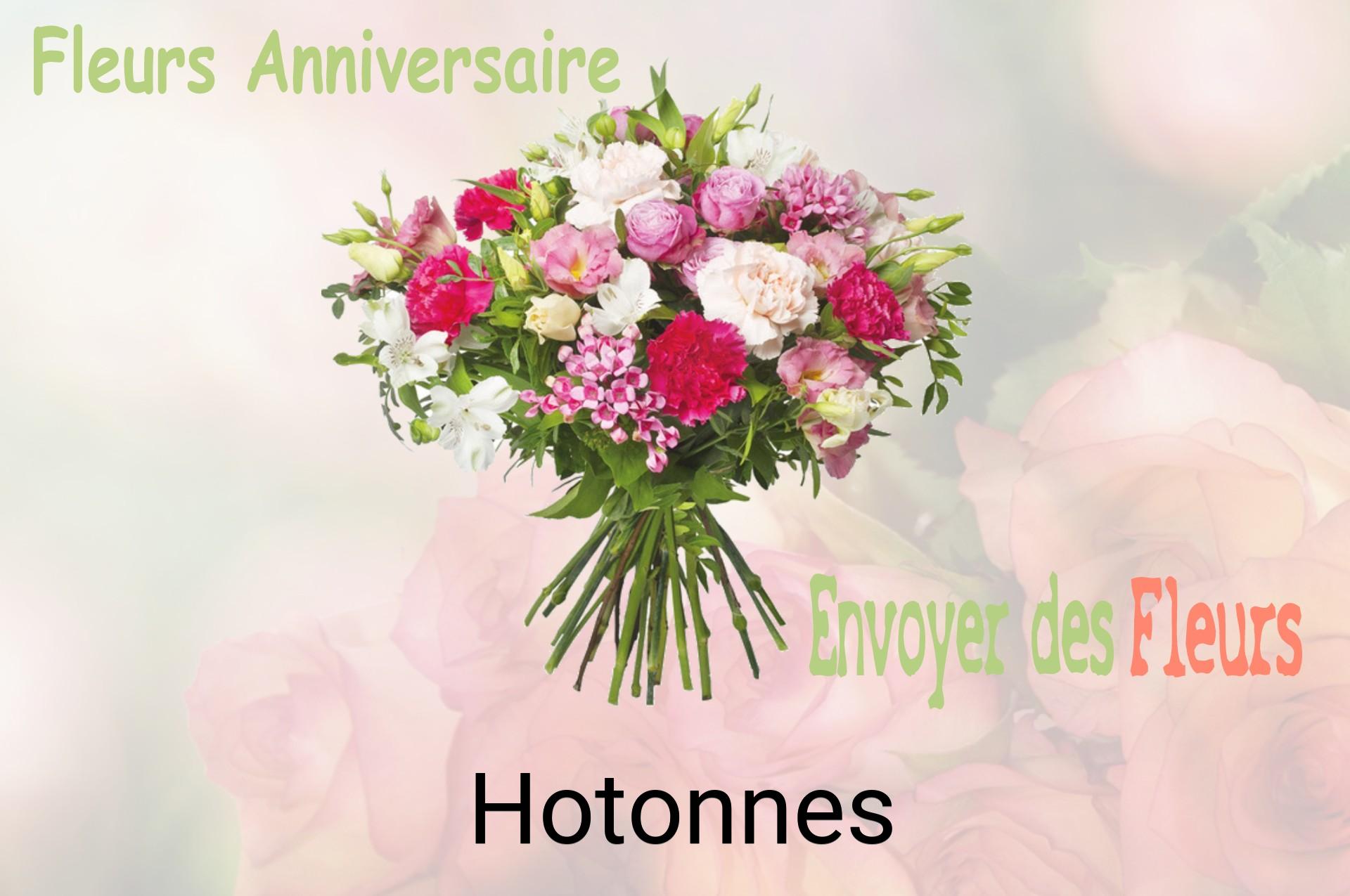 Bouquet de fleurs d’anniversaire livré à Hotonnes